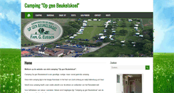Desktop Screenshot of camping-opgenbeukelskoel.com